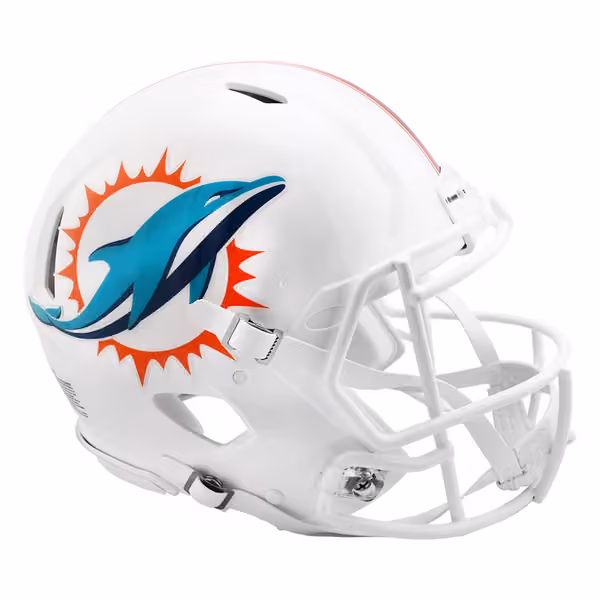 Miami Dolphins Riddell Authentic NFL Speed Full Size Helmet view 1