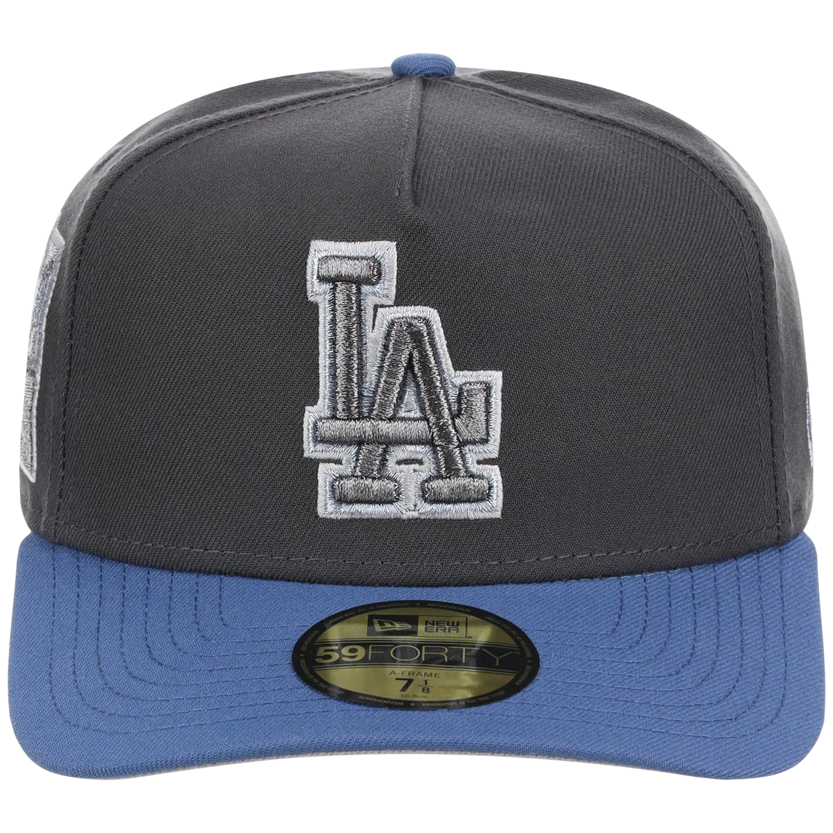 Los Angeles Dodgers MLB Indigo Steel New Era 59FORTY detail view