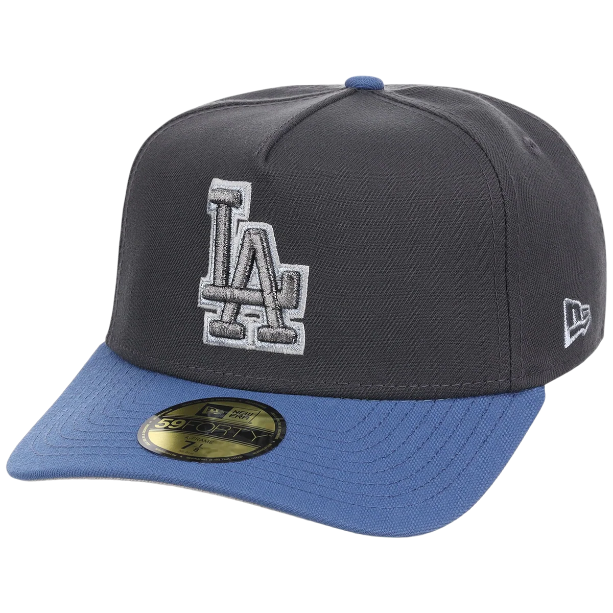 Los Angeles Dodgers MLB Indigo Steel New Era 59FORTY detail view