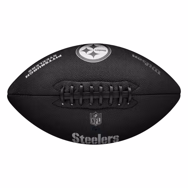Pittsburgh Steelers Wilson Metallic Premiere Full Size NFL Football view 3
