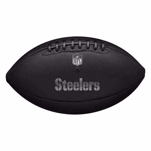 Pittsburgh Steelers Wilson Metallic Premiere Full Size NFL Football view 2