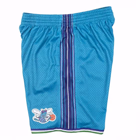 Charlotte Hornets 1999-00 Mitchell & Ness Swingman NBA Shorts view 3