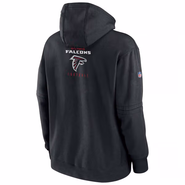 Atlanta Falcons 2023 NFL Sideline Nike Club Hoodie Black view 3