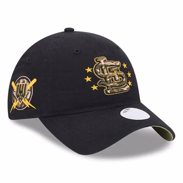 St. Louis Cardinals 2024 MLB Armed Forces New Era Women's 9TWENTY Cap Black product photo