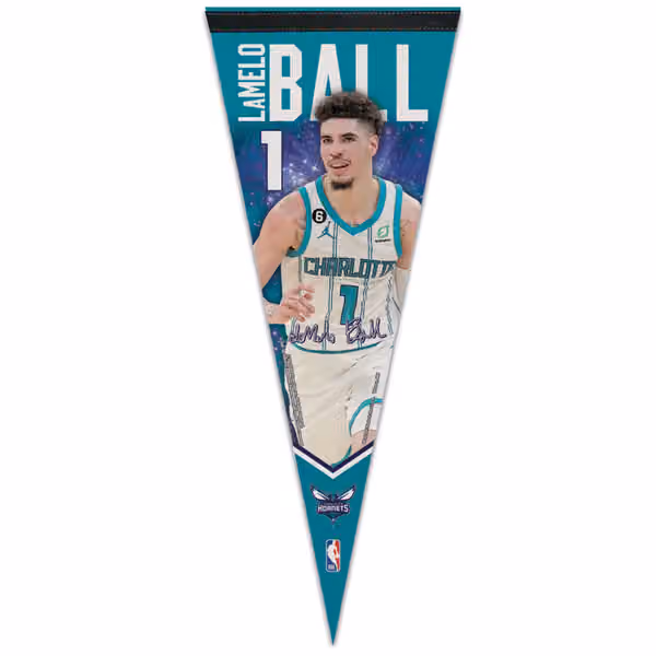 LaMelo Ball Charlotte Hornets WinCraft Premium NBA Pennant view 1