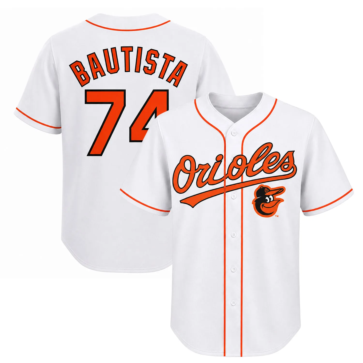 Baltimore Orioles Bautista Baseball Jersey – Remarkable Fan Style