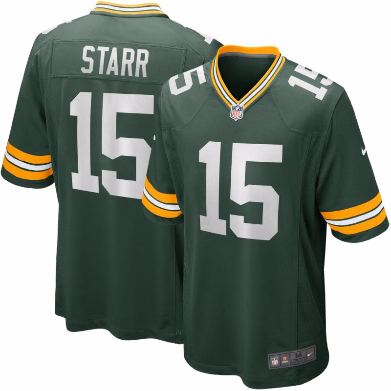 Bart Starr #15 Green Bay Packers Nike Game NFL Jersey Green view 1