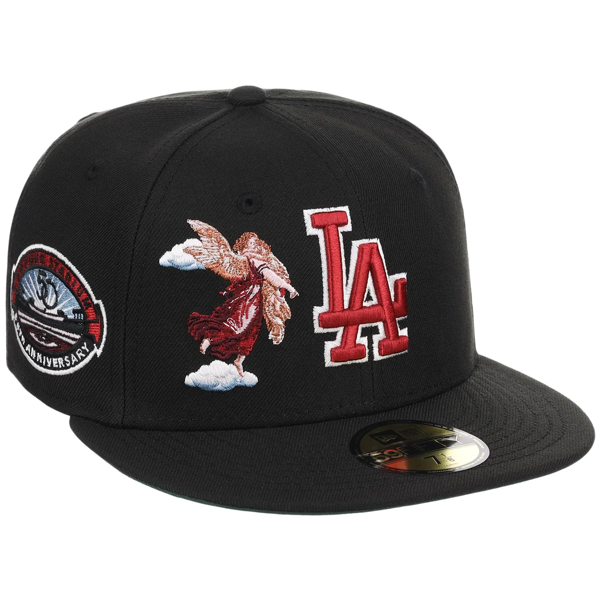 Los Angeles Dodgers Angel New Era 59FIFTY front view