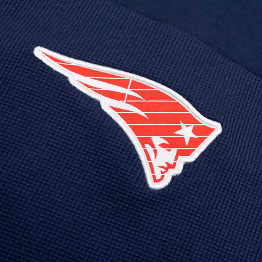 New England Patriots 2024 NFL On-Field Sideline Nike Jersey Hoodie Navy view 3