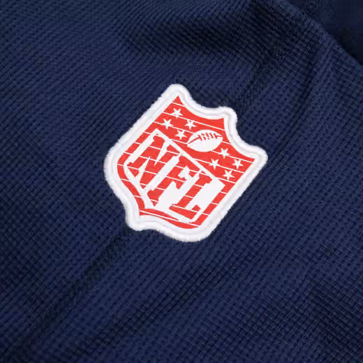 New England Patriots 2024 NFL On-Field Sideline Nike Jersey Hoodie Navy view 4