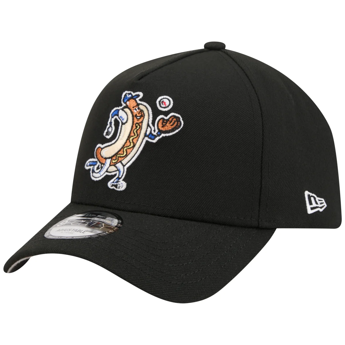 Los Angeles Dodgers Los Angeles Crown the City - Hot Dog - Black/Black New Era 9FORTY detail view