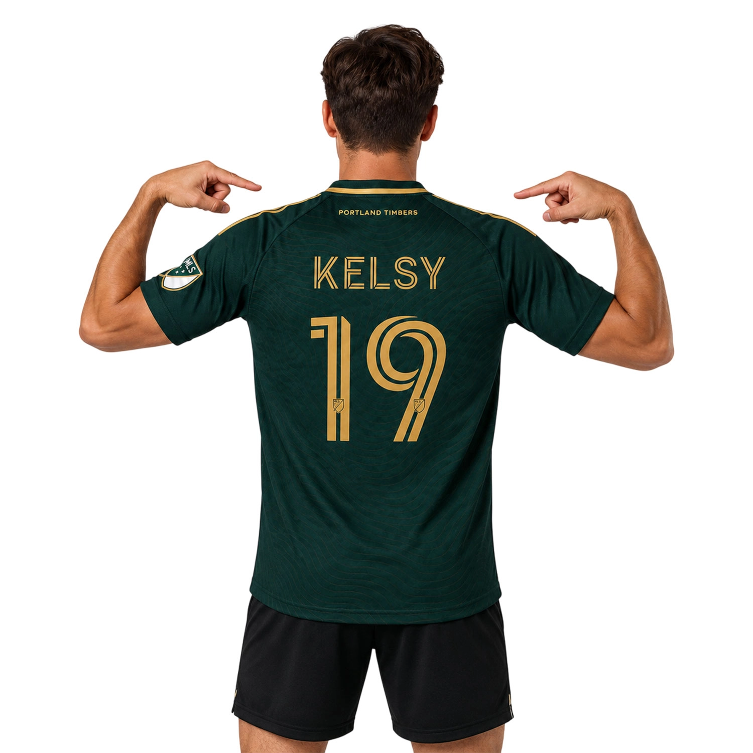 PTFC Kevin Kelsy Jersey Remarkable Green Gold Style