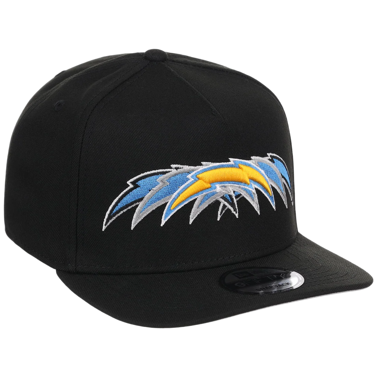 Los Angeles Chargers NFL Seismic New Era 9FIFTY A-Frame front view