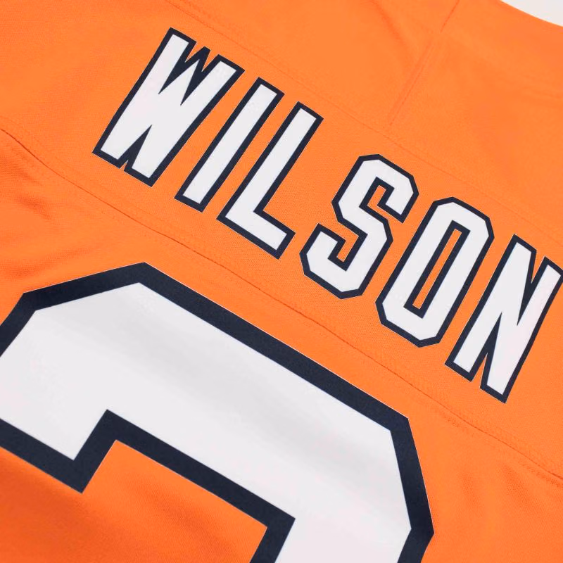 Russell Wilson #3 Denver Broncos Alternate Nike Vapor F.U.S.E. Limited NFL Jersey Orange view 4