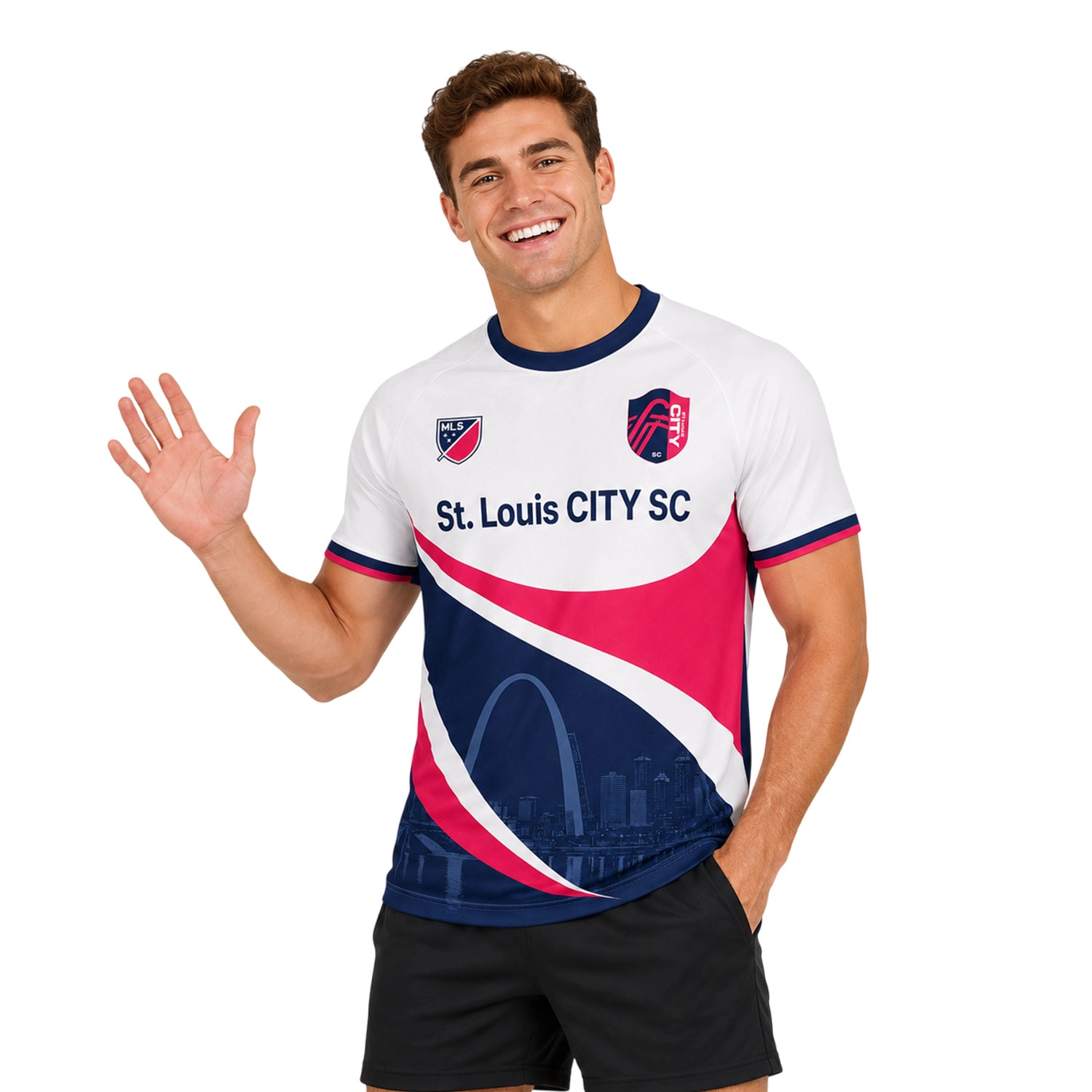 STL City SC Soccer Jersey – Vibrant Personalized Red & Blue