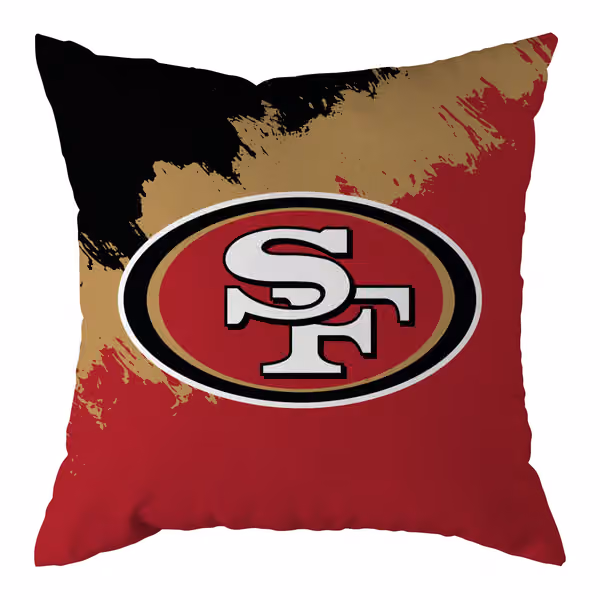 San Francisco 49ers Brush NFL Cushion view 1