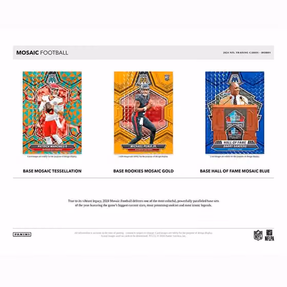 2024 Panini Mosaic Football NFL Hobby Box view 2