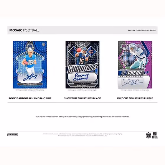 2024 Panini Mosaic Football NFL Hobby Box view 3