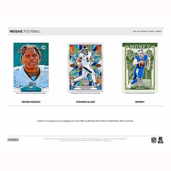 2024 Panini Mosaic Football NFL Hobby Box view 4