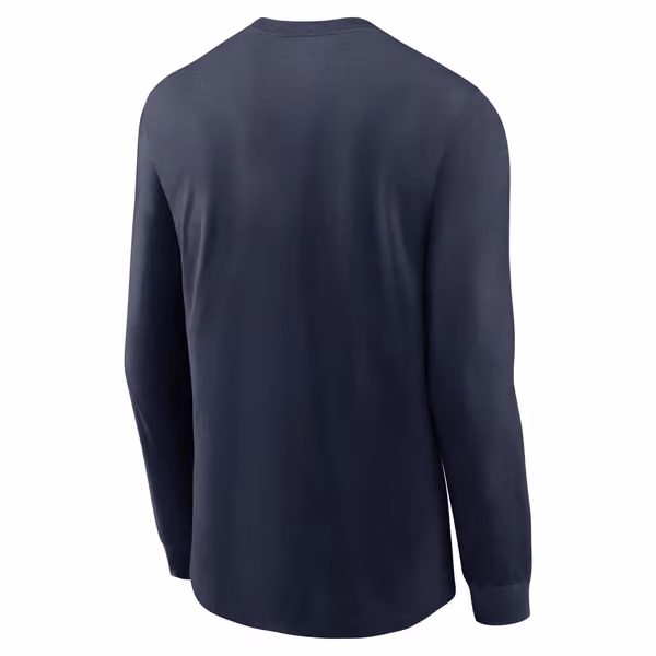Seattle Seahawks NFL All Out Nike Cotton Long Sleeve Navy view 2