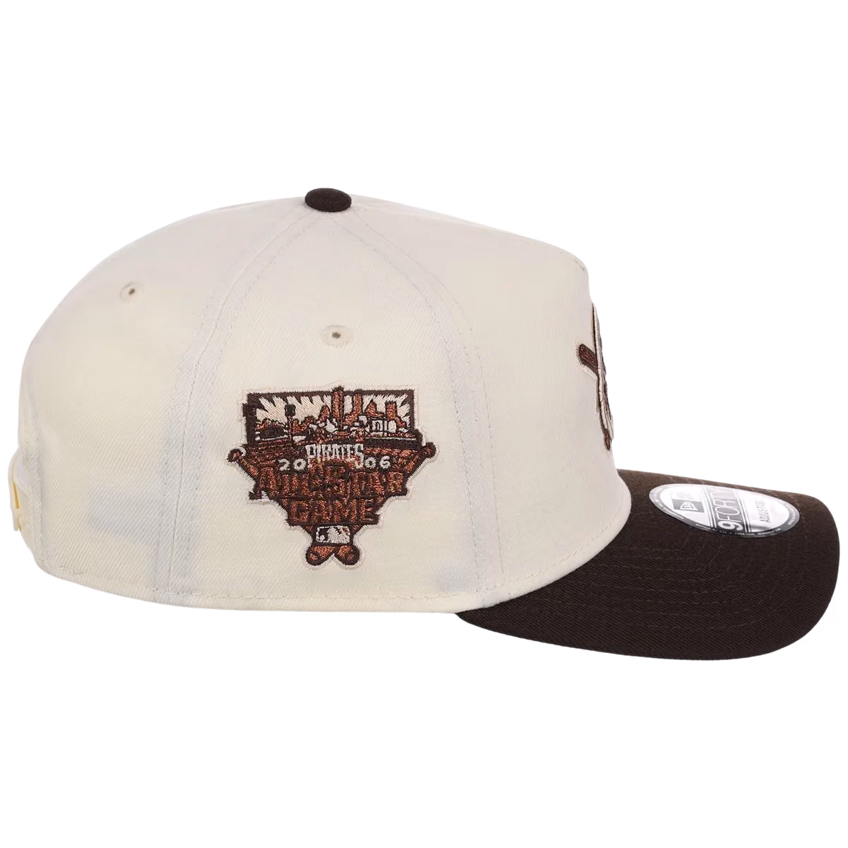 Pittsburgh Pirates MLB Walnut Reserve New Era 9FORTY A-Frame detail view