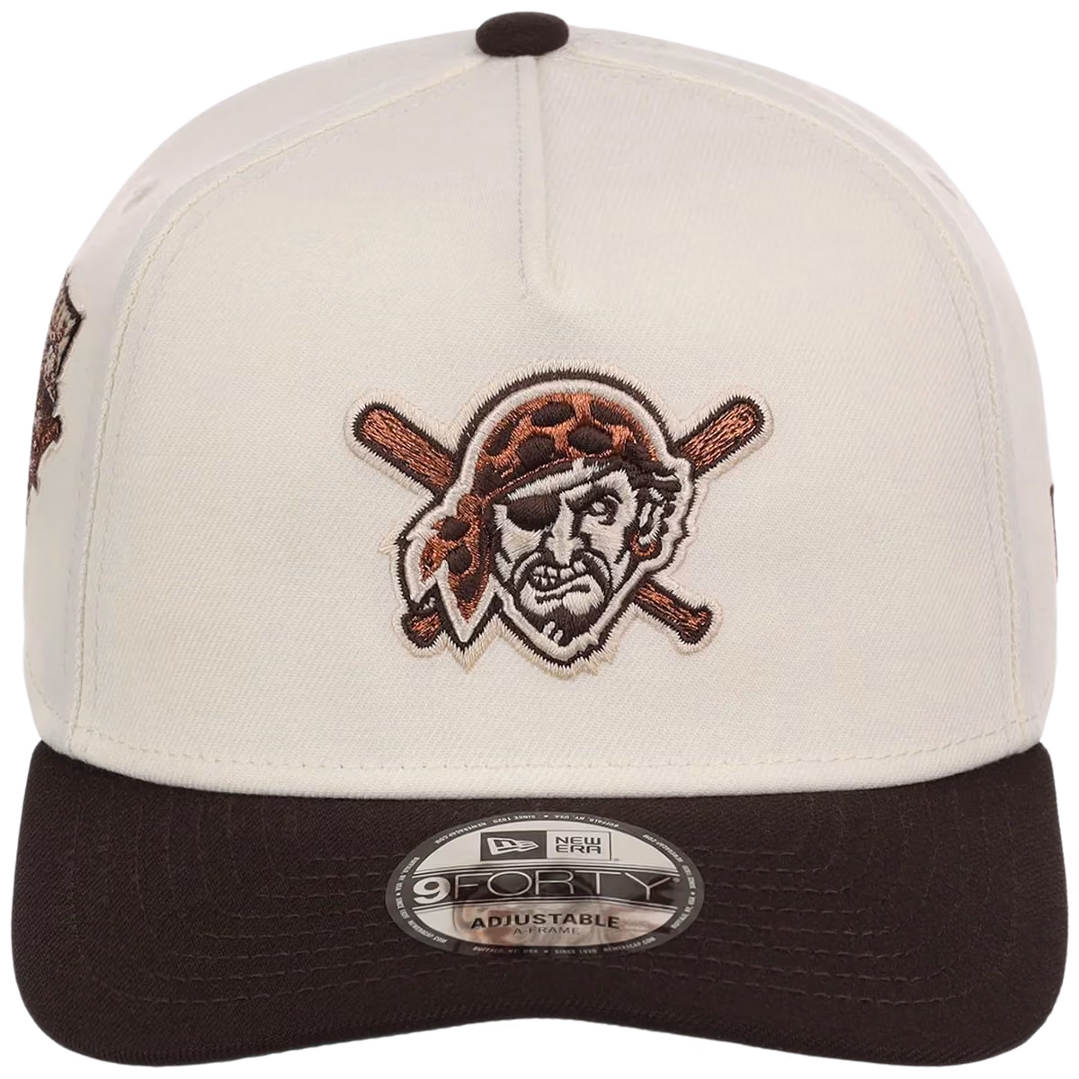 Pittsburgh Pirates MLB Walnut Reserve New Era 9FORTY A-Frame detail view