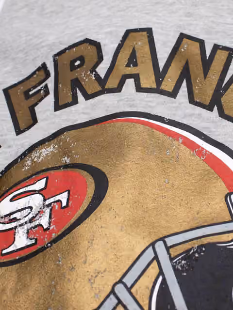 San Francisco 49ers NFL Training Golf Cart Crew Neck Sweater Gray view 3
