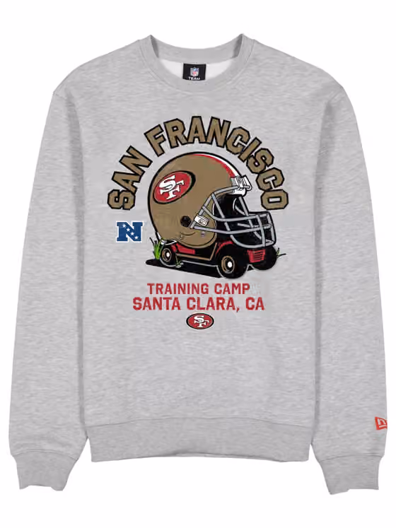 San Francisco 49ers NFL Training Golf Cart Crew Neck Sweater Gray view 1