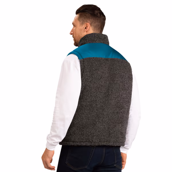 San Jose Sharks G-III NHL Reversible Sherpa Winter Vest view 3
