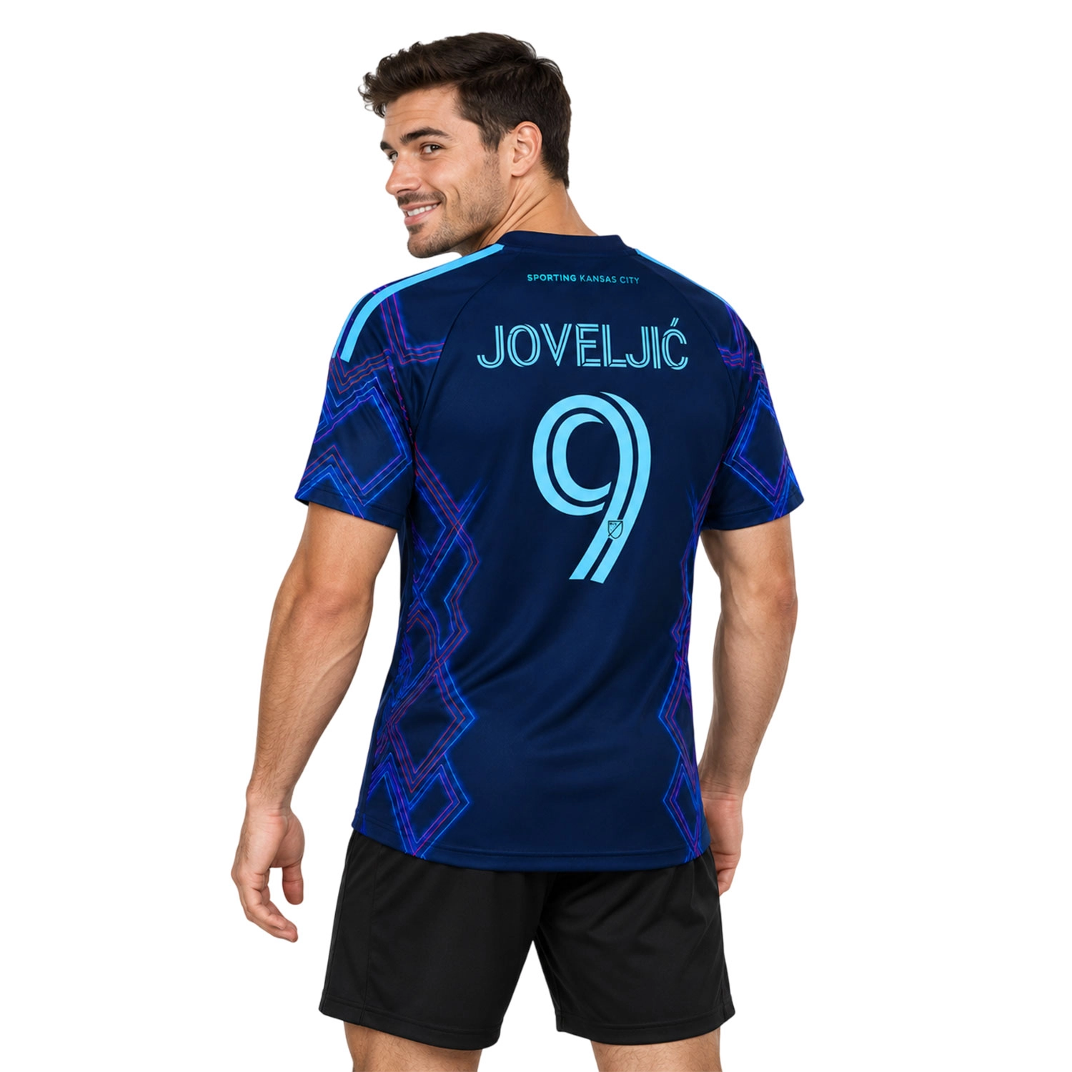 Sporting KC Dejan Joveljic Jersey Remarkable Navy Style