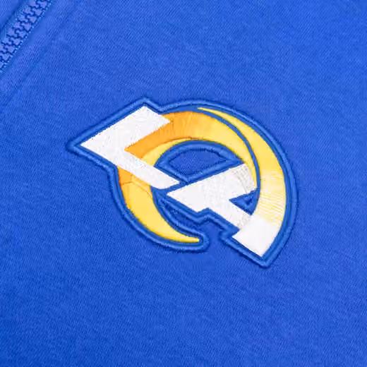 Los Angeles Rams Full-Zip Nike Club Fleece Hoodie Blue view 4