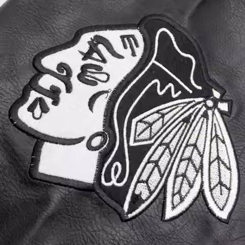 Chicago Blackhawks First Rounder Starter NHL Varsity Wool Jacket view 5
