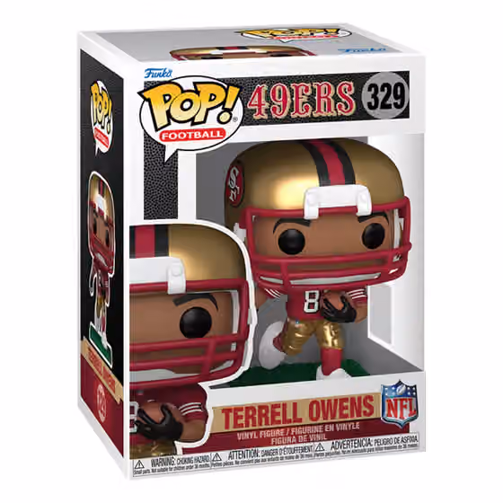 Funko POP! #329 Terrell Owens San Francisco 49ers Vinyl NFL Figure view 1