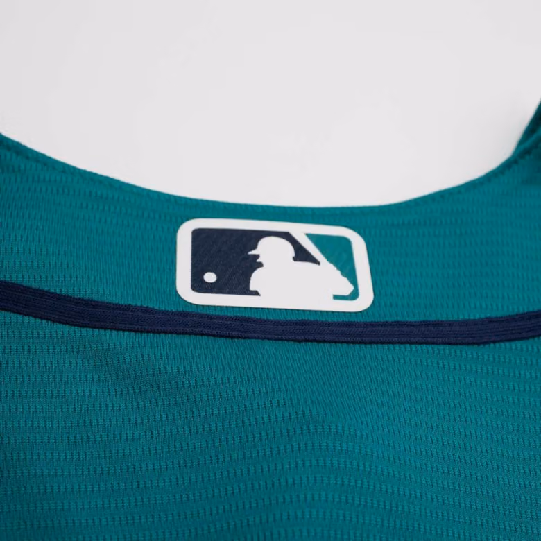Seattle Mariners Stadium Alternate 50 Seasons MLB Jersey Teal view 6