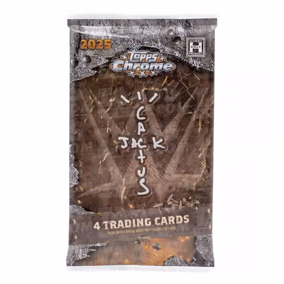 2025 Topps Chrome WWE x Cactus Jack Hobby Pack view 1