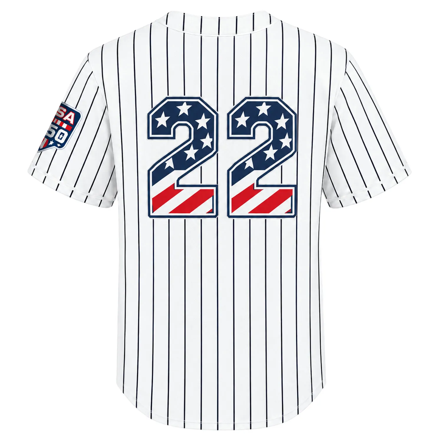 Fourth of July Ben Rice Yankees Jersey Bold White Home USA 250 Style