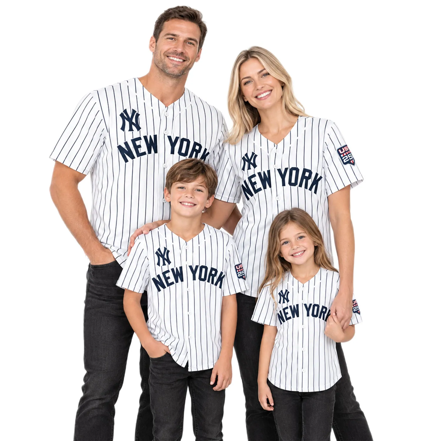 Fourth of July Ben Rice Yankees Jersey Bold White Home USA 250 Style