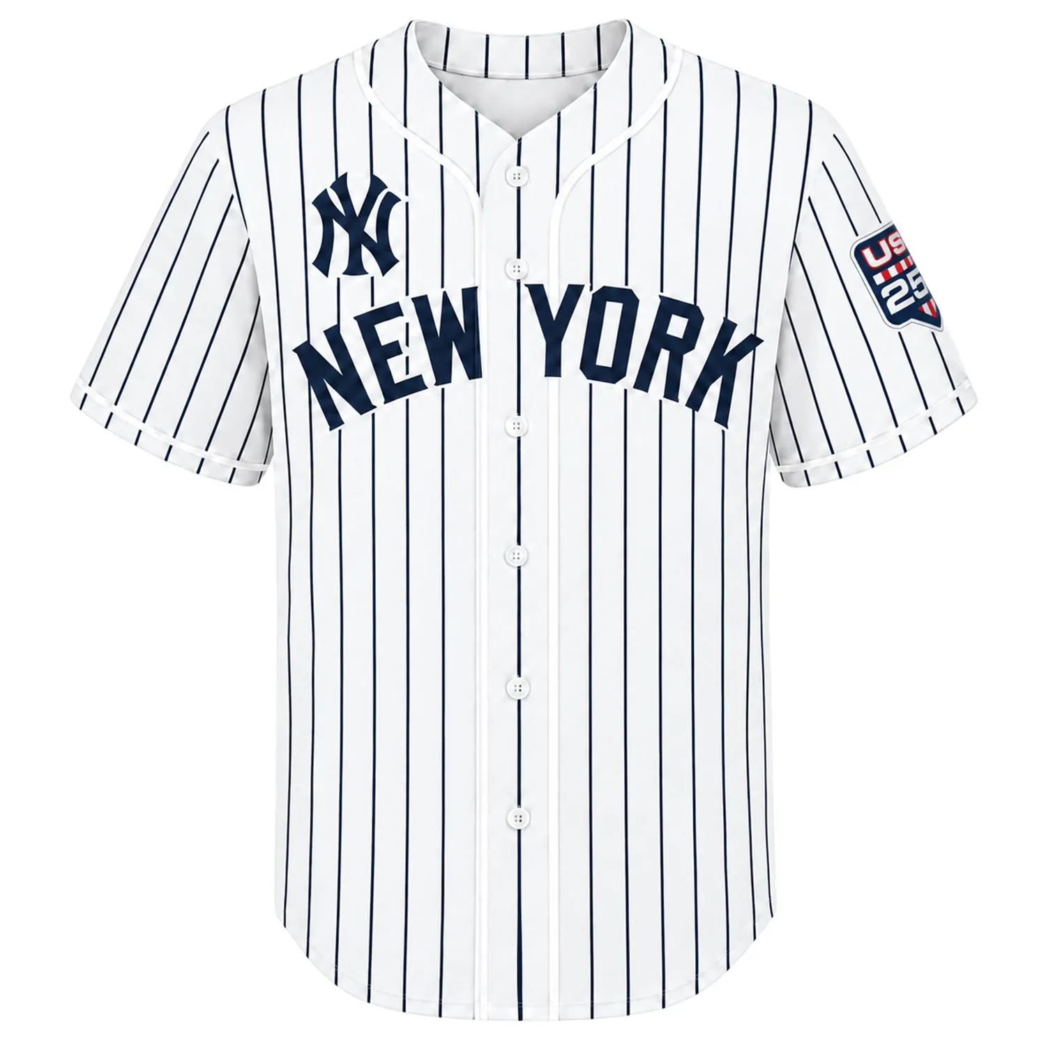 Fourth of July Ben Rice Yankees Jersey Bold White Home USA 250 Style