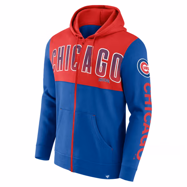 Chicago Cubs Walk Off MLB Full-Zip Hoodie Blue view 2