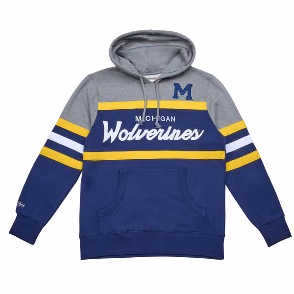 Michigan Wolverines Head Coach Mitchell & Ness NCAA College Vault Hoodie view 1