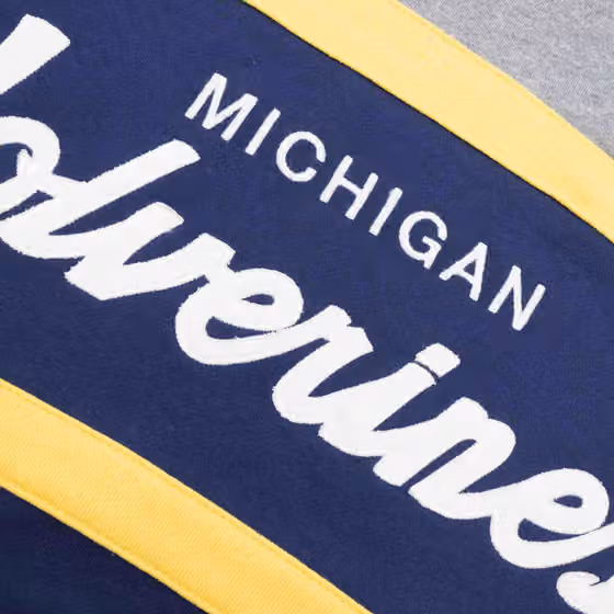 Michigan Wolverines Head Coach Mitchell & Ness NCAA College Vault Hoodie view 3