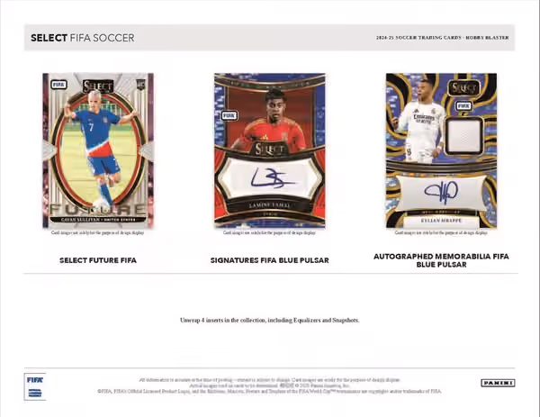 2024/25 Panini Select FIFA Fußball Blaster Box view 3