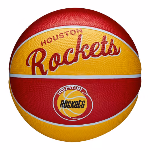 Houston Rockets NBA Retro Wilson Mini Basketball (Size 3) view 1