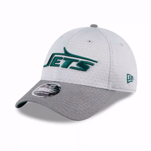New York Jets 2024 NFL Training Camp New Era Stretch-Snap 9FORTY Cap Gray product photo