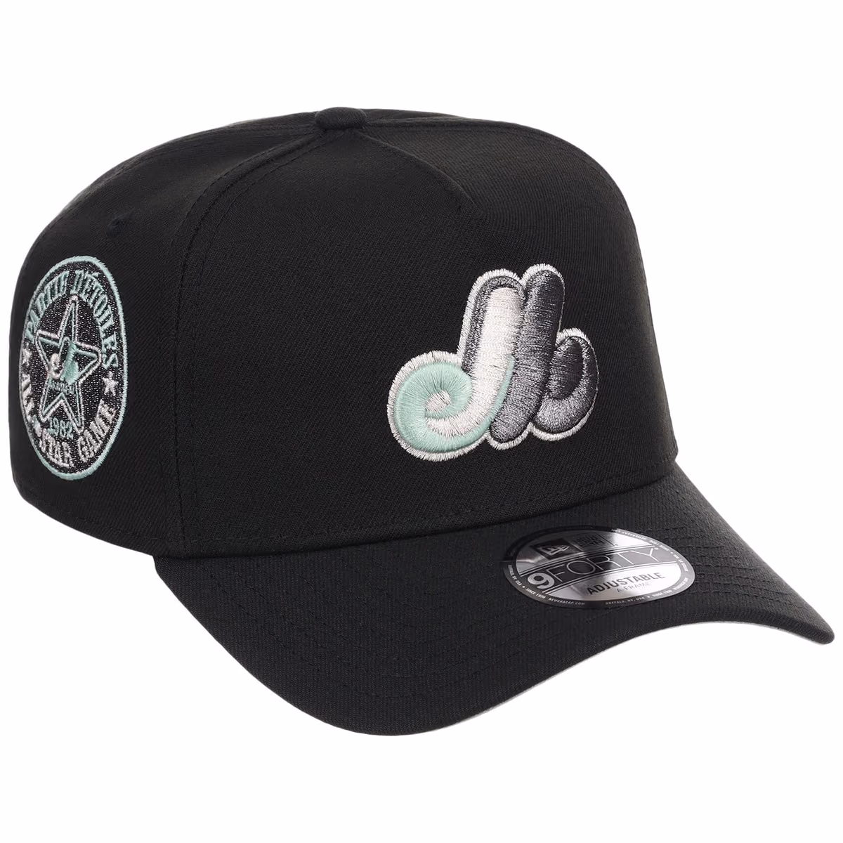 Montreal Expos MLB Alpine Snow New Era 9FORTY A-Frame front view