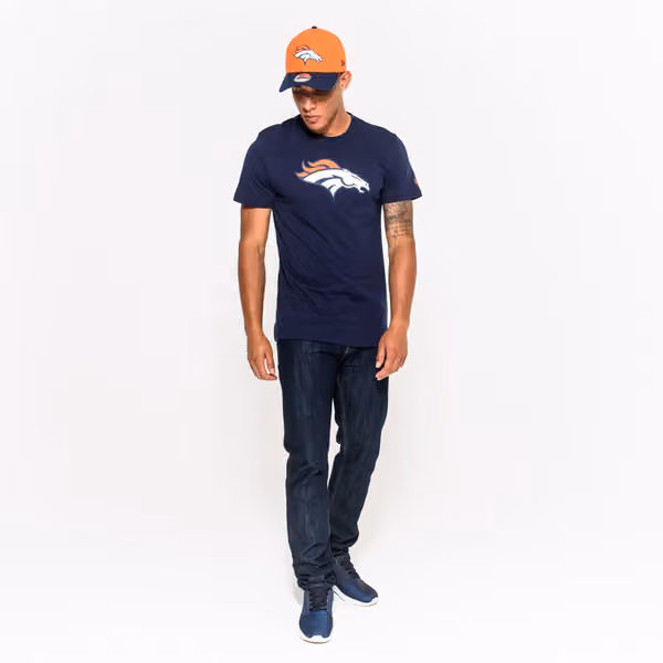 Denver Broncos Team Logo New Era NFL T-Shirt Navy view 5