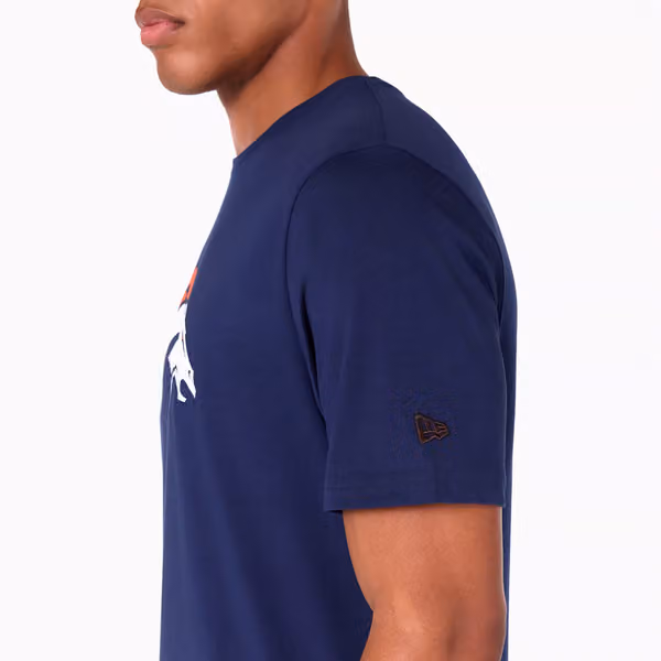 Denver Broncos Team Logo New Era NFL T-Shirt Navy view 4