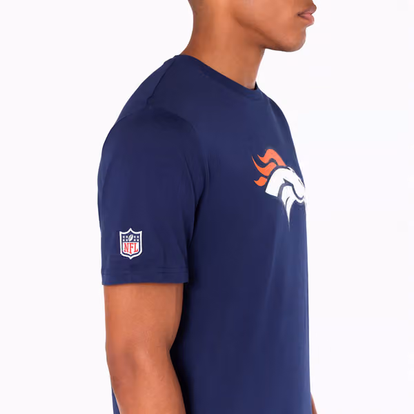Denver Broncos Team Logo New Era NFL T-Shirt Navy view 3