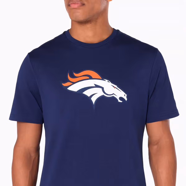 Denver Broncos Team Logo New Era NFL T-Shirt Navy view 6