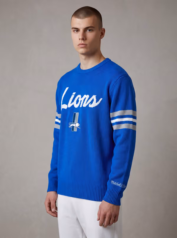Detroit Lions NFL Head Coach Sweater Blue view 1